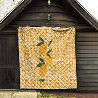 Alani Hawaiian Mango Palaka Quilt Aloha Hibiscus Pikake Lei