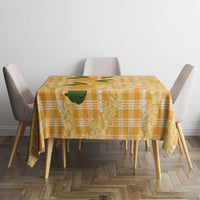 Alani Hawaiian Mango Palaka Tablecloth Aloha Hibiscus Pikake Lei