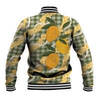 Uliuli Ahiahia Hawaiian Mango Palaka Baseball Jacket Aloha Hibiscus Pikake Lei