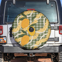 Uliuli Ahiahia Hawaiian Mango Palaka Spare Tire Cover Aloha Hibiscus Pikake Lei