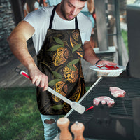 Hawaiian Mango Tribal Tattoo Apron Gold Pacific Traditional Pattern
