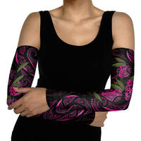 Hawaiian Mango Tribal Tattoo Arm Sleeves Pink Pacific Traditional Pattern