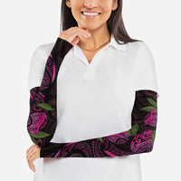 Hawaiian Mango Tribal Tattoo Arm Sleeves Pink Pacific Traditional Pattern