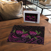 Hawaiian Mango Tribal Tattoo Puzzle Pink Pacific Traditional Pattern