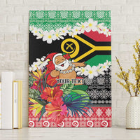 Personalised Vanuatu Joyeux Noel Canvas Wall Art Proud To Be a Ni-Van Sand Drawing Art - Polynesian Pride