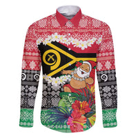 Personalised Vanuatu Joyeux Noel Family Matching Puletasi and Hawaiian Shirt Proud To Be a Ni-Van Sand Drawing Art - Polynesian Pride