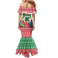 Personalised Vanuatu Joyeux Noel Mermaid Dress Proud To Be a Ni-Van Sand Drawing Art - Polynesian Pride