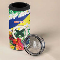 Personalised Malampa Joyeux Noel 4 in 1 Can Cooler Tumbler Proud To Be a Ni-Van Sand Drawing Art - Polynesian Pride