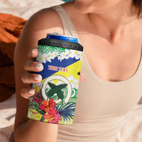 Personalised Malampa Joyeux Noel 4 in 1 Can Cooler Tumbler Proud To Be a Ni-Van Sand Drawing Art - Polynesian Pride