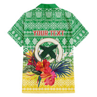 Personalised Malampa Joyeux Noel Family Matching Puletasi and Hawaiian Shirt Proud To Be a Ni-Van Sand Drawing Art - Polynesian Pride