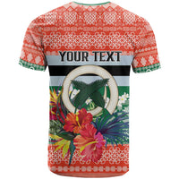 Personalised Penama Joyeux Noel T Shirt Proud To Be a Ni-Van Sand Drawing Art - Polynesian Pride