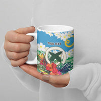 Personalised Sanma Joyeux Noel Ceramic Mug Proud To Be a Ni-Van Sand Drawing Art - Polynesian Pride