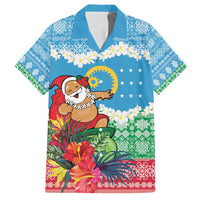 Personalised Sanma Joyeux Noel Hawaiian Shirt Proud To Be a Ni-Van Sand Drawing Art - Polynesian Pride