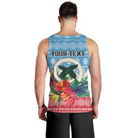 Personalised Sanma Joyeux Noel Men Tank Top Proud To Be a Ni-Van Sand Drawing Art - Polynesian Pride