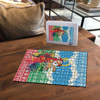 Personalised Sanma Joyeux Noel Puzzle Proud To Be a Ni-Van Sand Drawing Art - Polynesian Pride