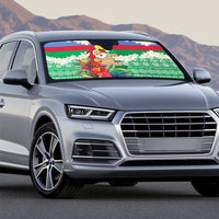 Personalised Shefa Joyeux Noel Auto Sun Shade Proud To Be a Ni-Van Sand Drawing Art - undefined