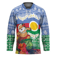 Personalised Shefa Joyeux Noel Hockey Jersey Proud To Be a Ni-Van Sand Drawing Art - Polynesian Pride