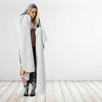 Personalised Shefa Joyeux Noel Hooded Blanket Proud To Be a Ni-Van Sand Drawing Art - Polynesian Pride