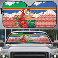 Personalised Tafea Joyeux Noel Auto Sun Shade Proud To Be a Ni-Van Sand Drawing Art - Polynesian Pride