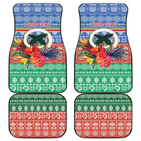 Personalised Tafea Joyeux Noel Car Mats Proud To Be a Ni-Van Sand Drawing Art - Polynesian Pride