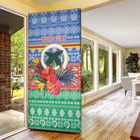 Personalised Tafea Joyeux Noel Door Cover Proud To Be a Ni-Van Sand Drawing Art - Polynesian Pride