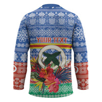 Personalised Tafea Joyeux Noel Hockey Jersey Proud To Be a Ni-Van Sand Drawing Art - Polynesian Pride