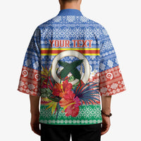 Personalised Tafea Joyeux Noel Kimono Proud To Be a Ni-Van Sand Drawing Art - Polynesian Pride