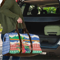Personalised Tafea Joyeux Noel Travel Bag Proud To Be a Ni-Van Sand Drawing Art - Polynesian Pride