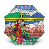 Personalised Tafea Joyeux Noel Umbrella Proud To Be a Ni-Van Sand Drawing Art - Polynesian Pride