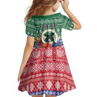 Personalised Torba Joyeux Noel Kid Short Sleeve Dress Proud To Be a Ni-Van Sand Drawing Art - Polynesian Pride