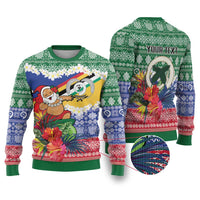 Personalised Torba Joyeux Noel Ugly Christmas Sweater Proud To Be a Ni-Van Sand Drawing Art - Polynesian Pride