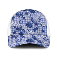 Mokihana Maile Ilima Leis Paniolo Palaka Baseball Net Cap Hawaiian Polu Spirit - Polynesian Pride