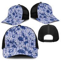 Mokihana Maile Ilima Leis Paniolo Palaka Baseball Net Cap Hawaiian Polu Spirit - Polynesian Pride