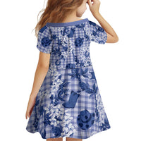 Mokihana Maile Ilima Leis Paniolo Palaka Family Matching Long Sleeve Bodycon Dress and Hawaiian Shirt Hawaiian Polu Spirit LT9 - Polynesian Pride