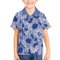 Mokihana Maile Ilima Leis Paniolo Palaka Family Matching Mermaid Dress and Hawaiian Shirt Hawaiian Polu Spirit LT9 - Polynesian Pride