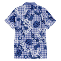 Mokihana Maile Ilima Leis Paniolo Palaka Family Matching Off The Shoulder Long Sleeve Dress and Hawaiian Shirt Hawaiian Polu Spirit LT9 - Polynesian Pride