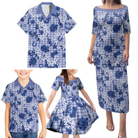 Mokihana Maile Ilima Leis Paniolo Palaka Family Matching Puletasi and Hawaiian Shirt Hawaiian Polu Spirit LT9 - Polynesian Pride