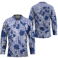 Mokihana Maile Ilima Leis Paniolo Palaka Hockey Jersey Hawaiian Polu Spirit LT9 - Polynesian Pride