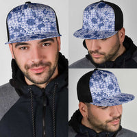 Mokihana Maile Ilima Leis Paniolo Palaka Mesh Trucker Cap Hawaiian Polu Spirit - Polynesian Pride