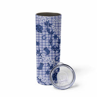 Mokihana Maile Ilima Leis Paniolo Palaka Skinny Tumbler Hawaiian Polu Spirit - Polynesian Pride