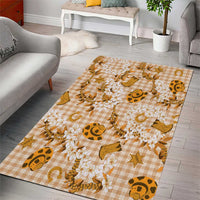 Mokihana Maile Ilima Leis Paniolo Palaka Area Rug Hawaiian Kula Spirit - Polynesian Pride