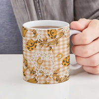 Mokihana Maile Ilima Leis Paniolo Palaka Ceramic Mug Hawaiian Kula Spirit - Polynesian Pride