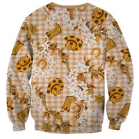 Mokihana Maile Ilima Leis Paniolo Palaka Sweatshirt Hawaiian Kula Spirit - Polynesian Pride