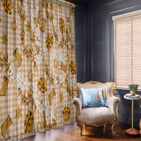 Mokihana Maile Ilima Leis Paniolo Palaka Window Curtain Hawaiian Kula Spirit - Polynesian Pride