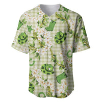 Mokihana Maile Ilima Leis Paniolo Palaka Baseball Jersey Hawaiian Omaomo Ala Spirit LT9 Green - Polynesian Pride