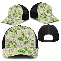 Mokihana Maile Ilima Leis Paniolo Palaka Baseball Net Cap Hawaiian Omaomo Ala Spirit - Polynesian Pride