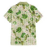 Mokihana Maile Ilima Leis Paniolo Palaka Family Matching Off The Shoulder Long Sleeve Dress and Hawaiian Shirt Hawaiian Omaomo Ala Spirit LT9 - Polynesian Pride