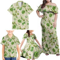Mokihana Maile Ilima Leis Paniolo Palaka Family Matching Off Shoulder Maxi Dress and Hawaiian Shirt Hawaiian Omaomo Ala Spirit LT9 - Polynesian Pride