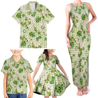 Mokihana Maile Ilima Leis Paniolo Palaka Family Matching Tank Maxi Dress and Hawaiian Shirt Hawaiian Omaomo Ala Spirit LT9 - Polynesian Pride