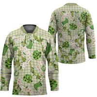 Mokihana Maile Ilima Leis Paniolo Palaka Hockey Jersey Hawaiian Omaomo Ala Spirit LT9 - Polynesian Pride